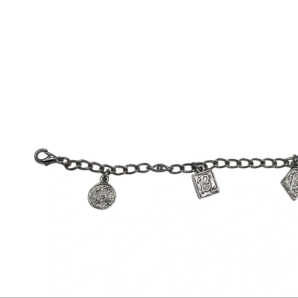 SILVER TONE BARBIE CHARM BRACELET